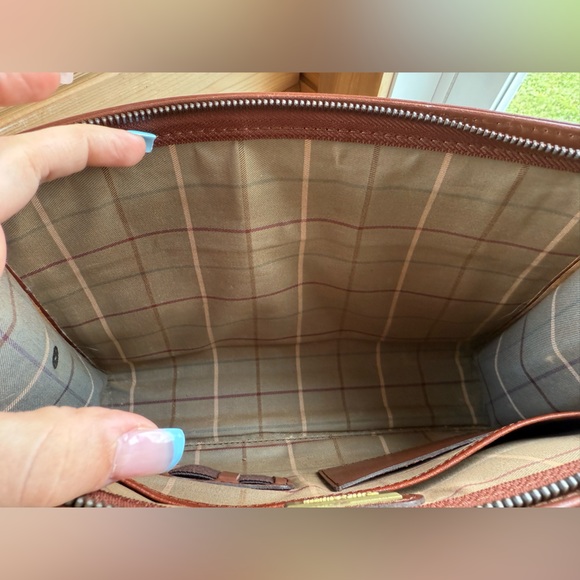 Burberry VINTAGE Brown Leather Clutch Wristlet